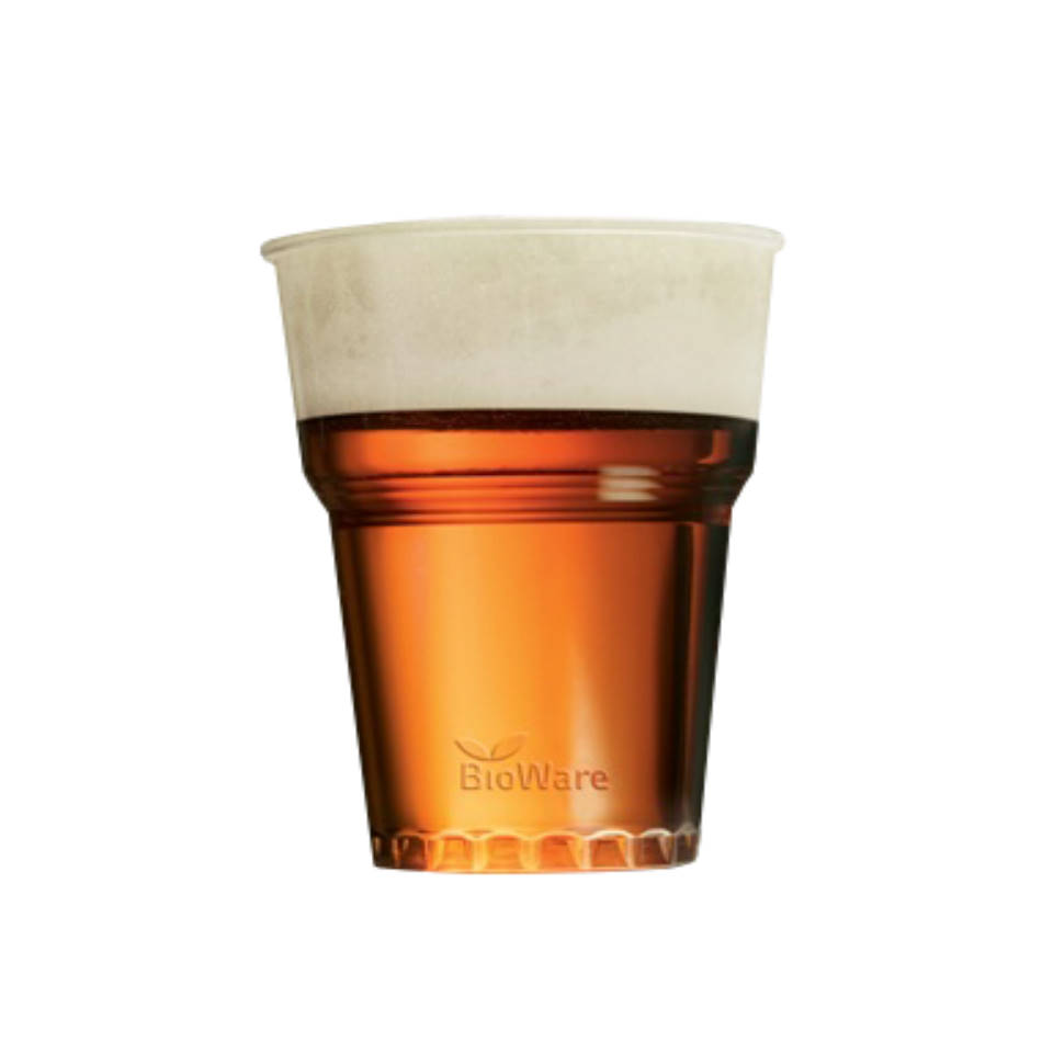 BIOware - PLA prozoren kozarec za pivo sok 3dl - compostable BIOware - PLA prozoren kozarec za pivo sok 3dl - compostable