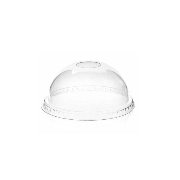 PET pokrovček visok z luknjo za kozarec za smuti sok