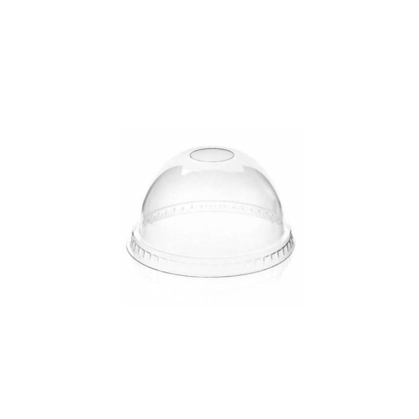 PET pokrovček visok z luknjo za kozarec ekonomične linije - za smuti