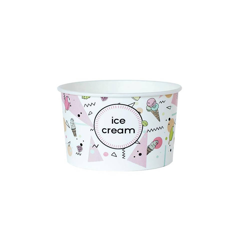 Papirnat lonček posodica za sladoled 240ml Papirnat lonček posodica za sladoled 240ml
