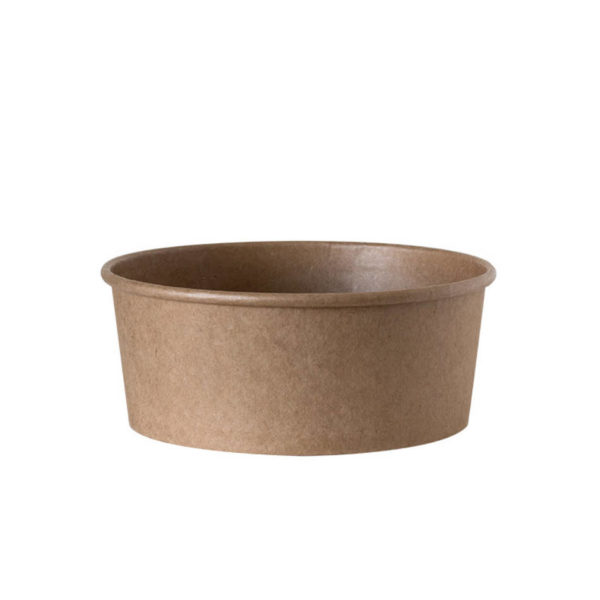 Papirnata posodica,skodelica za solato 750ml, kraft, rjava
