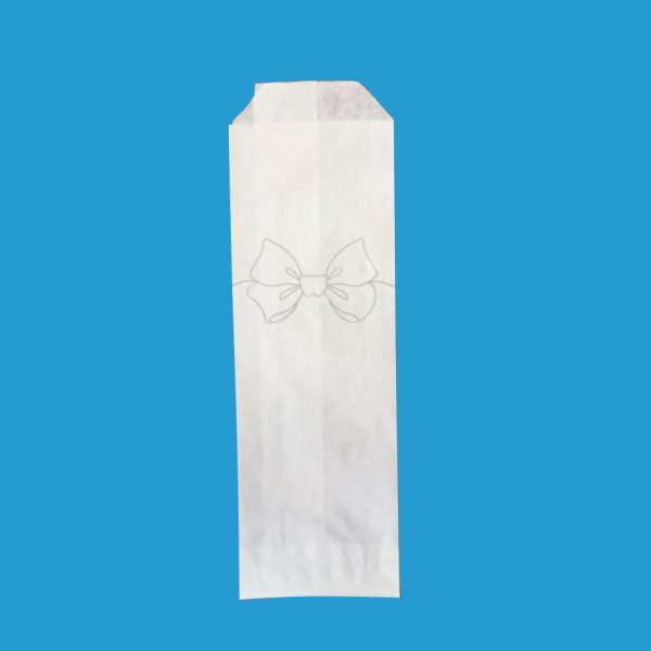 papirnata vrečka za pribor bela